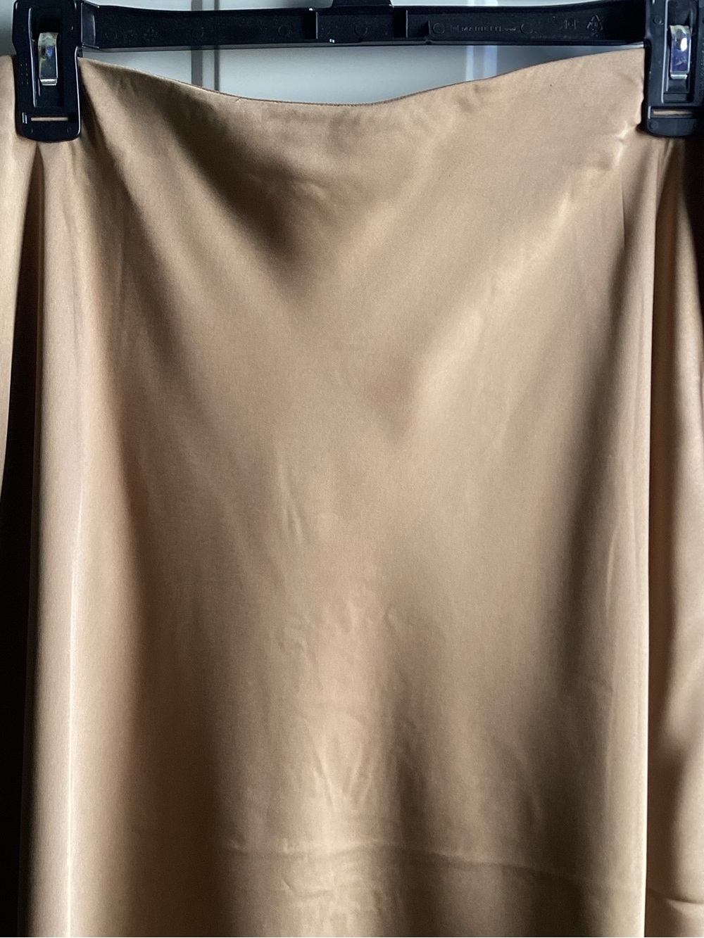 J. Crew Camel / Tan Satin Look Maxi Skirt - Picture 2 of 5